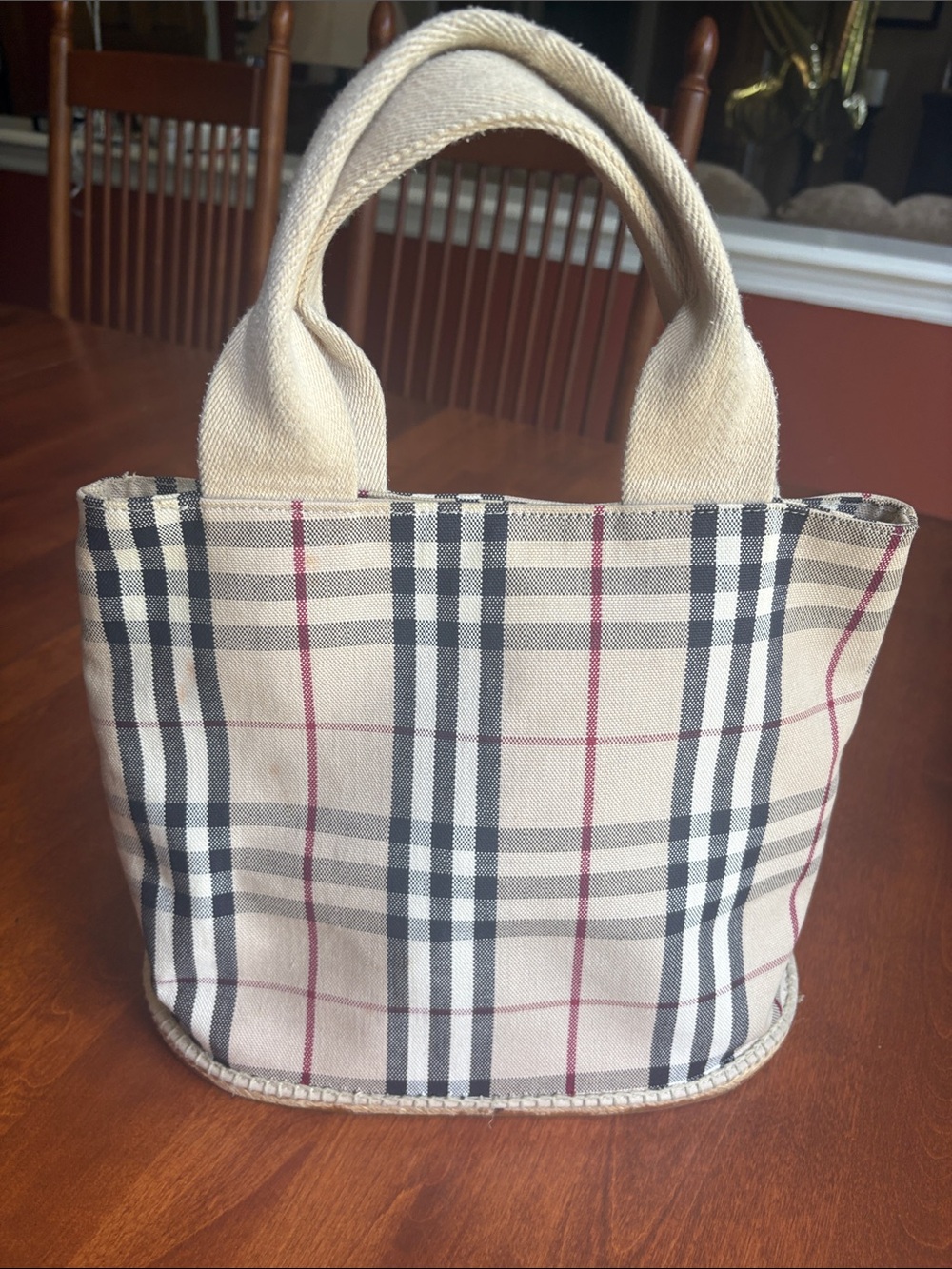 Burberry Nova Check Espadrille Bucket Bag